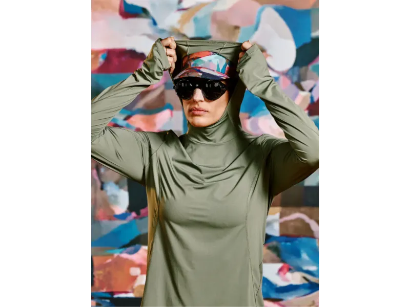Women's Janji Sunchaser Hooded Long Sleeve -Running Shirt