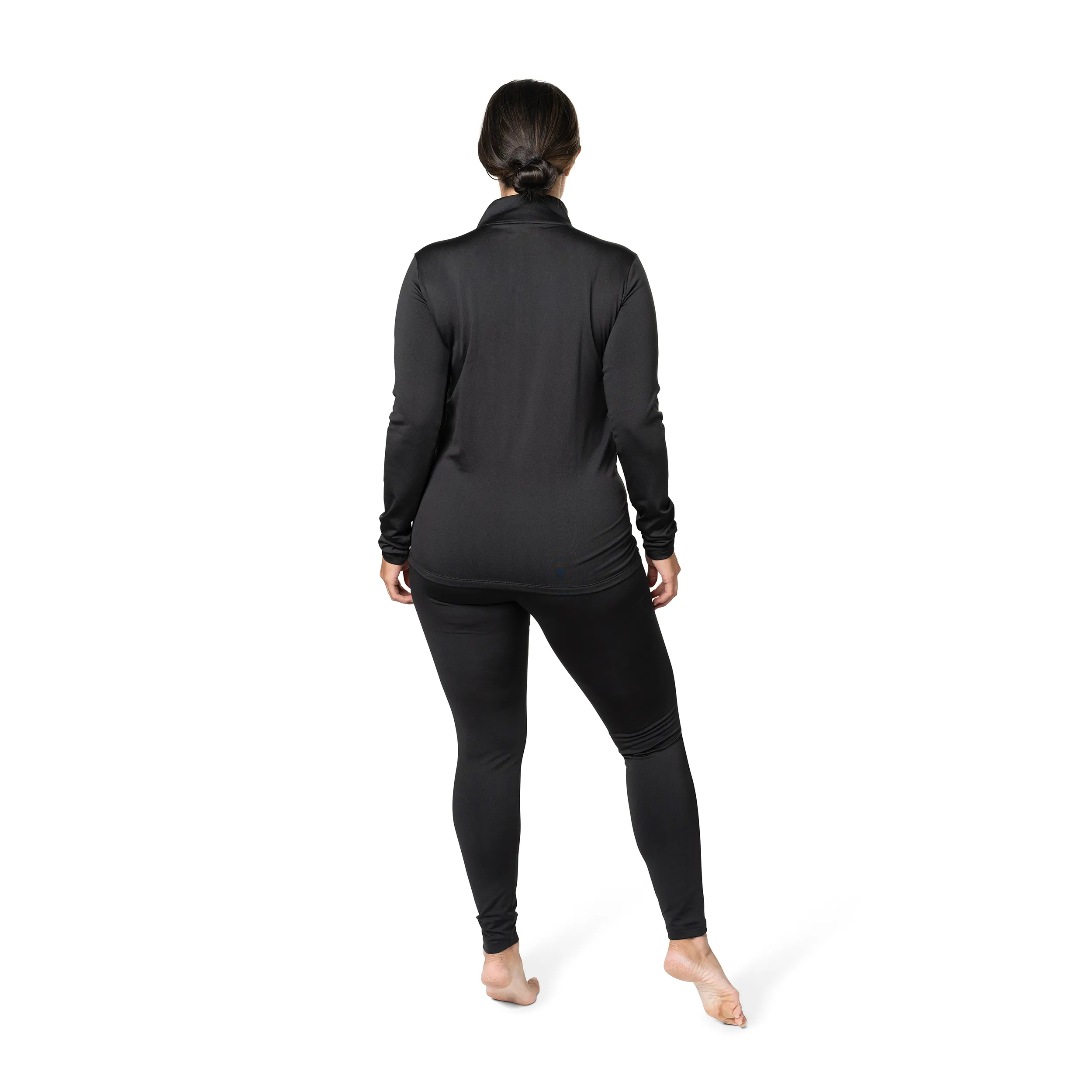 Women's Micro Fleece Zip-T - Black