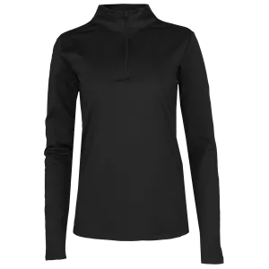 Women's Micro Fleece Zip-T - Black