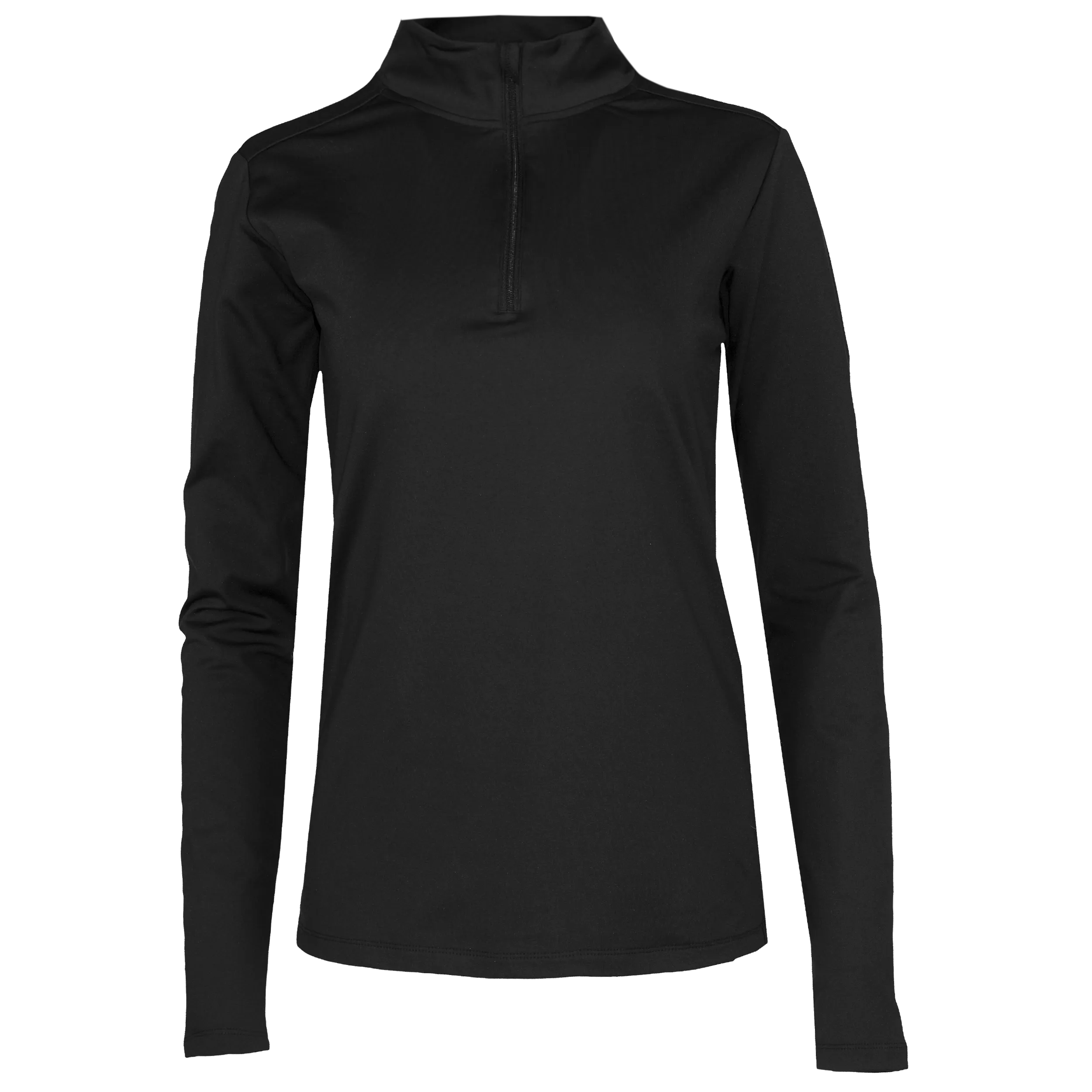 Women's Micro Fleece Zip-T - Black