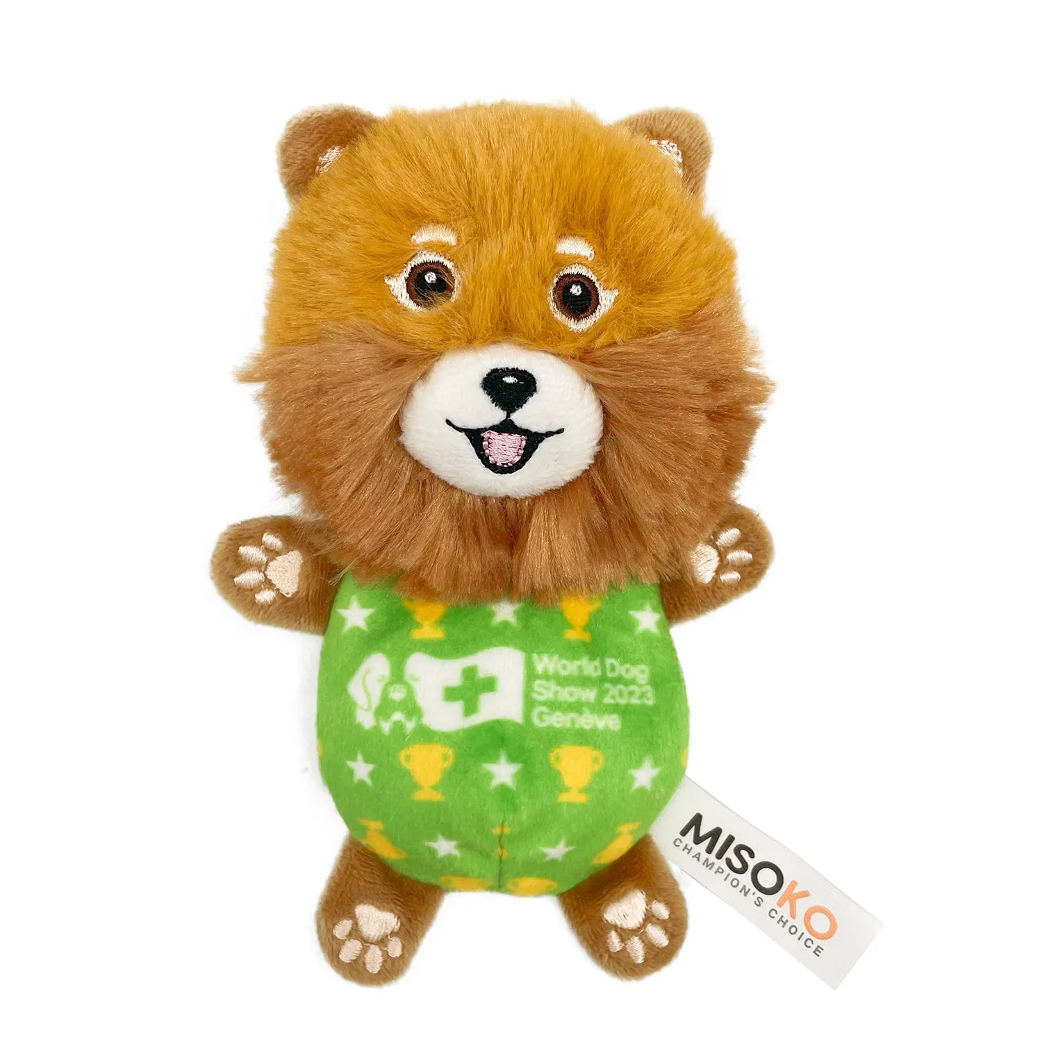 World Dog Show dog plush toy SPITZ, with replaceable sound parts
