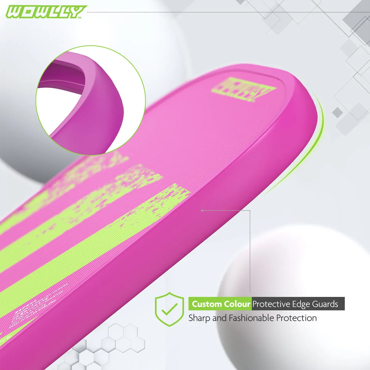 Wowlly Excel Pickleball Paddle (Pink & Green)