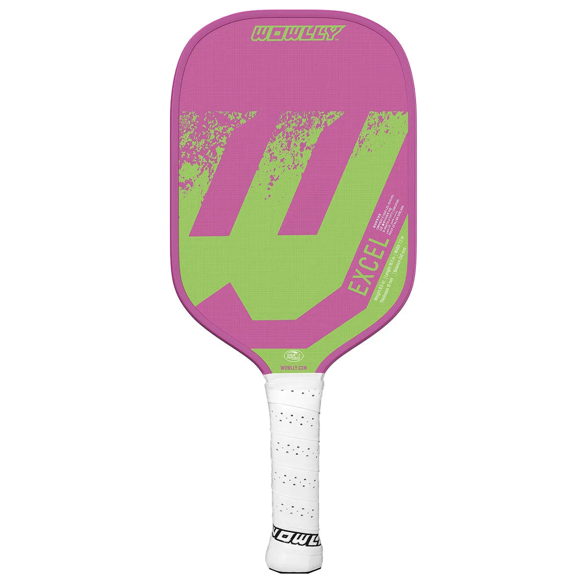 Wowlly Excel Pickleball Paddle (Pink & Green)