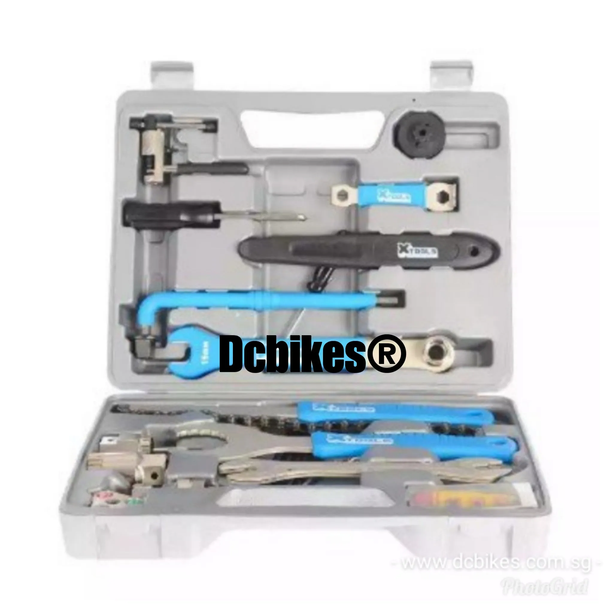 X-T Bike Home Mechanic Bicycle Tool Box Kit - 18 Piece