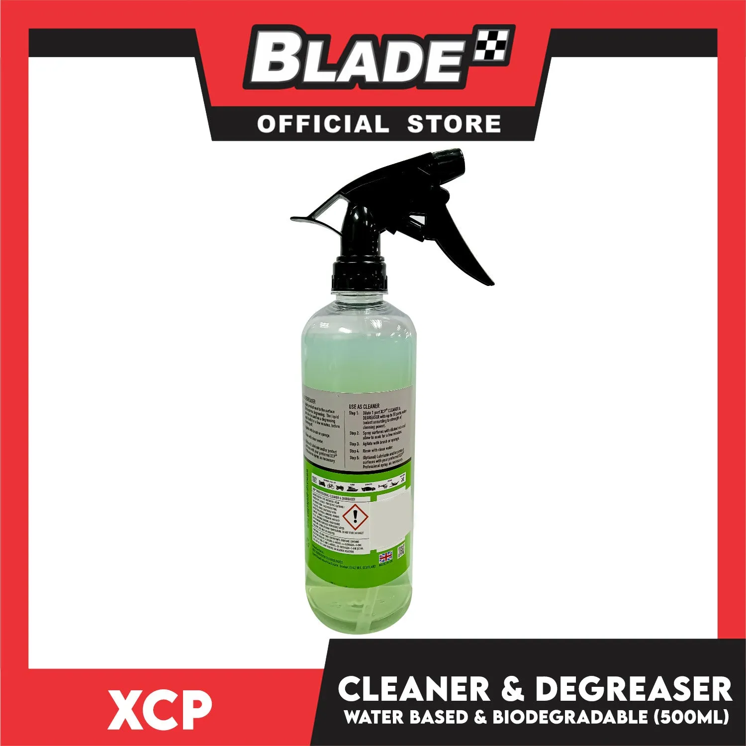 XCP Professional Cleaner and Degreaser Spray 500ml