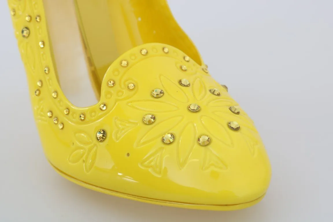 Yellow CINDERELLA Crystal Shoes