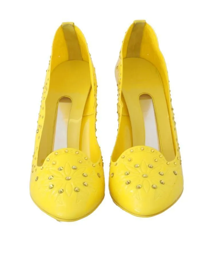 Yellow CINDERELLA Crystal Shoes