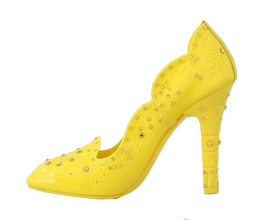 Yellow CINDERELLA Crystal Shoes