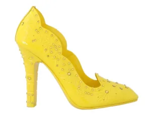 Yellow CINDERELLA Crystal Shoes