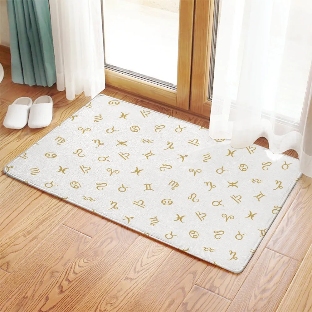 Zodiac pattern doormats