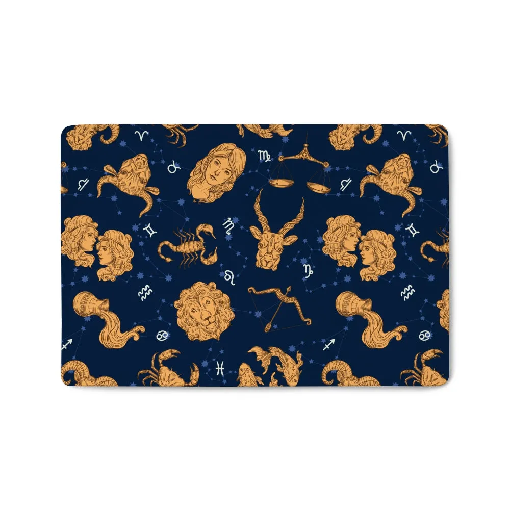 Zodiac pattern doormats