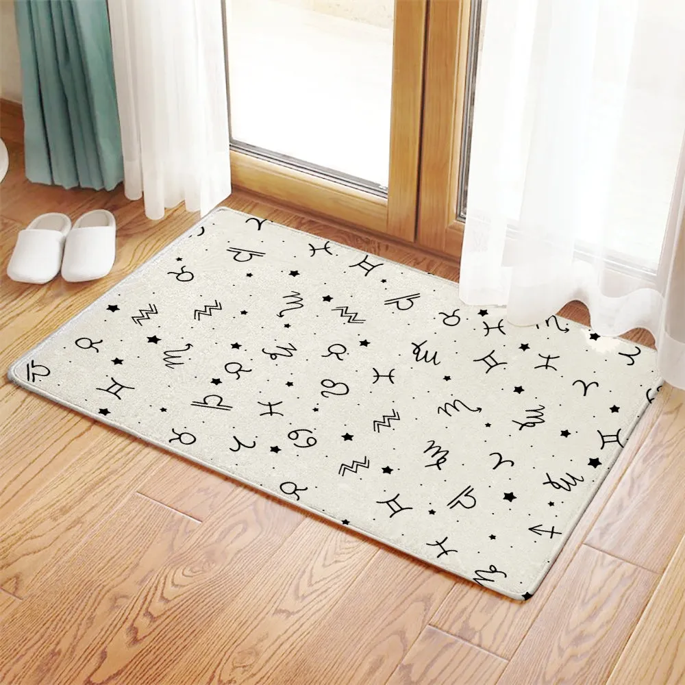 Zodiac pattern doormats