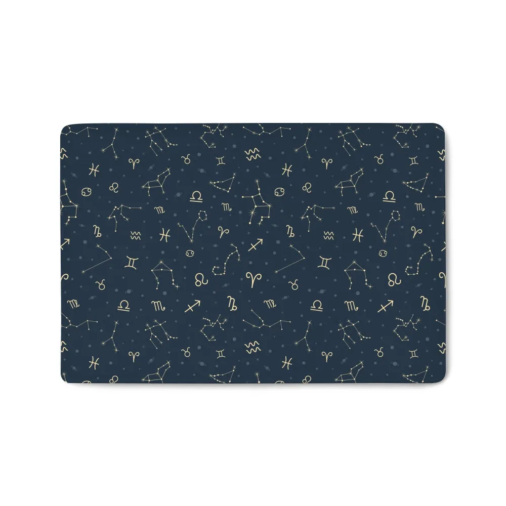 Zodiac pattern doormats