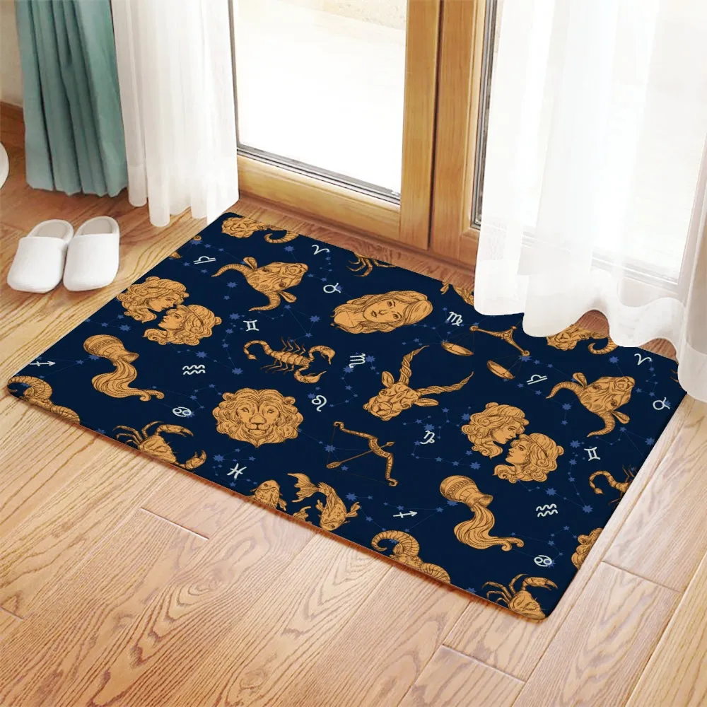Zodiac pattern doormats