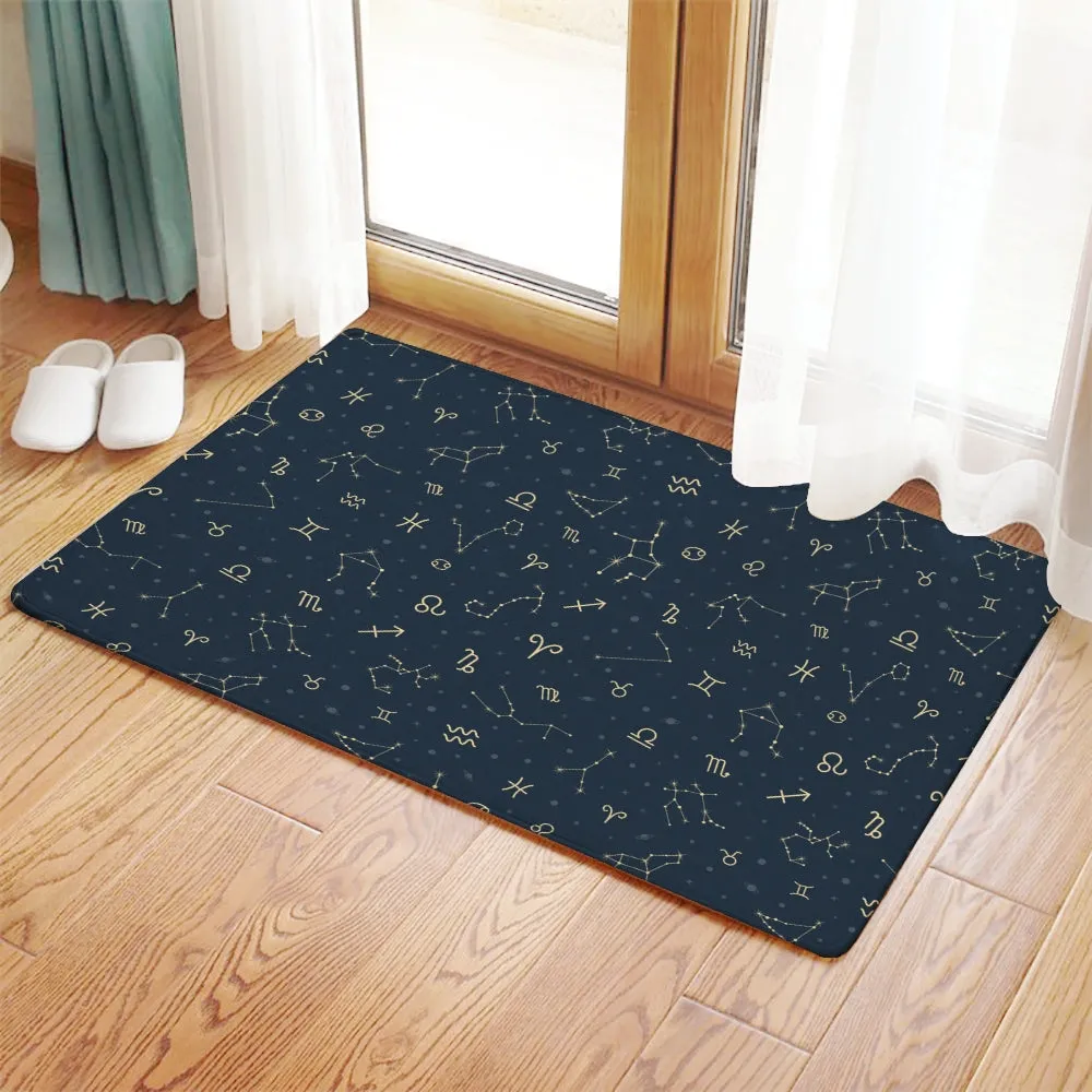 Zodiac pattern doormats