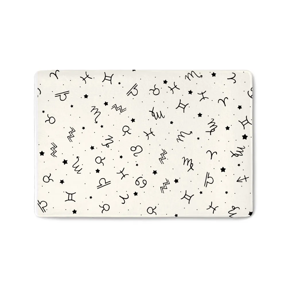 Zodiac pattern doormats