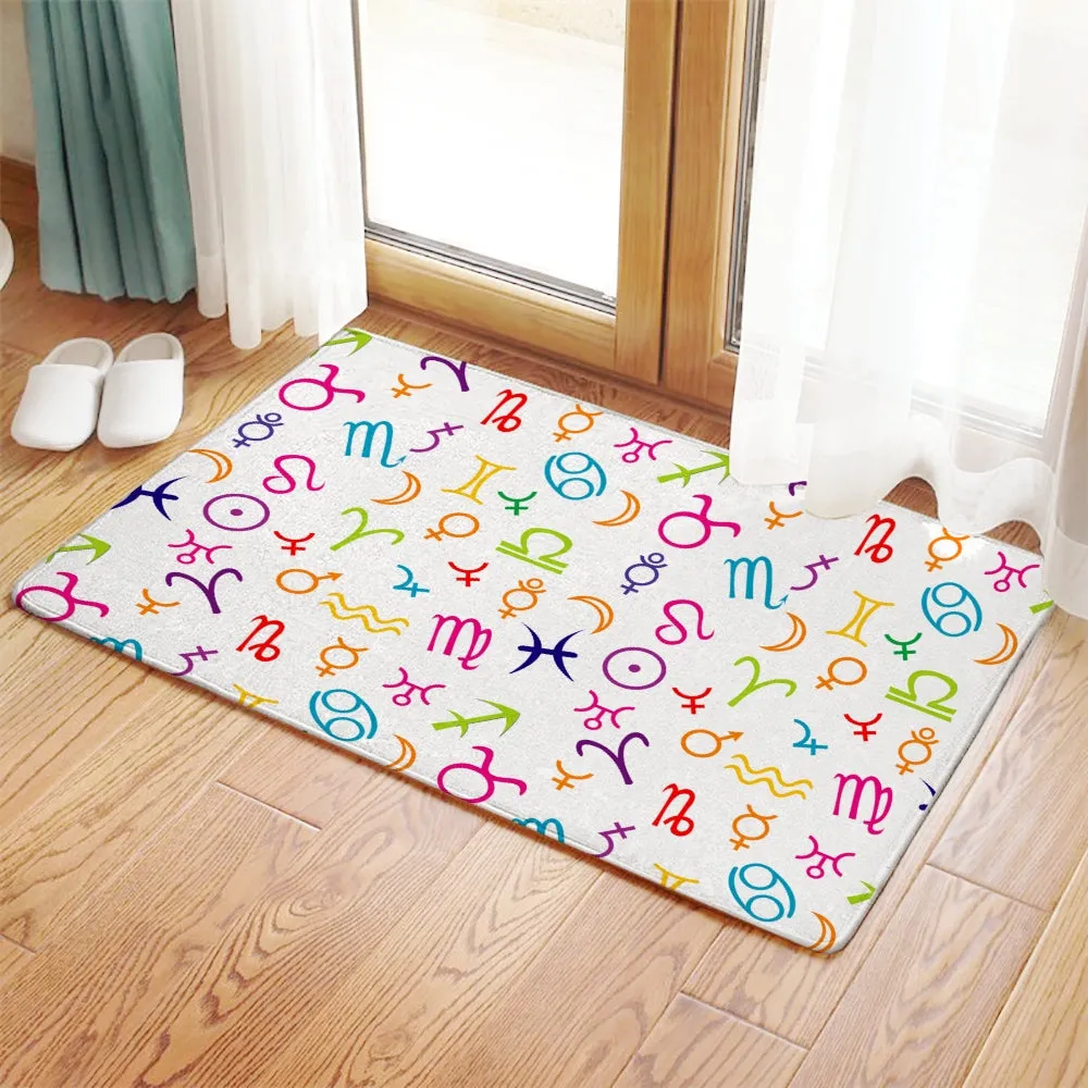 Zodiac pattern doormats
